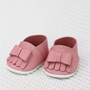 Кожаные ботиночки для Бетти, розовые